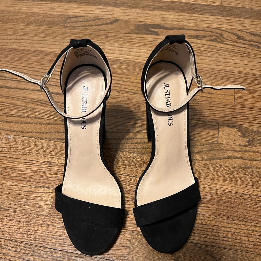 JUSTFAB Lorelai Block Heeled Sandal